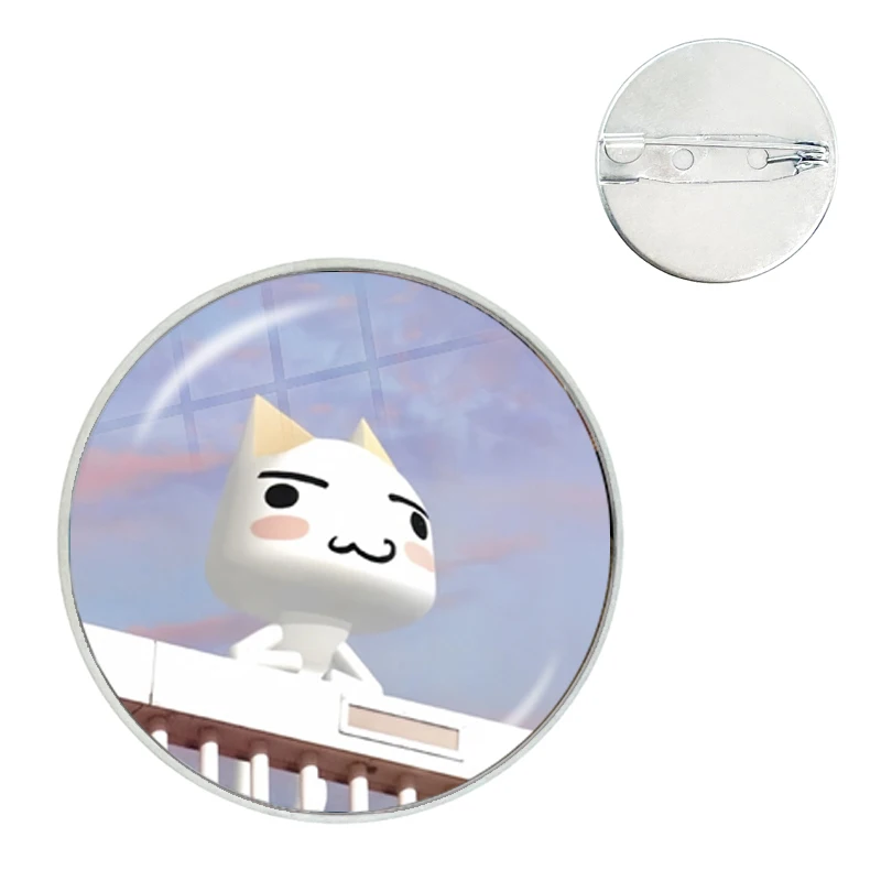 Toro Inoue Sora Ricky R-Su-zuki Pierre Glass Dome Brooches Shirt Lapel Bag Clothes Hat Badge Cartoon Pins Gift