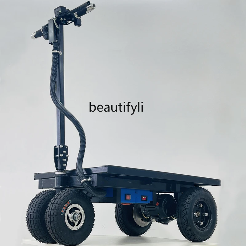 Foldable and Portable Electric Flat Truck Loading Truck Trolley Heavy King Labor Truck