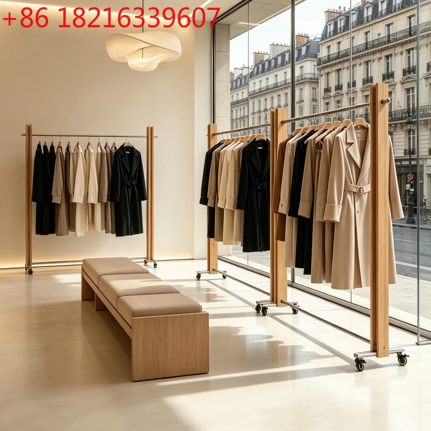 YAO display rack live stream floor with wheel hanger stainless steel log color display rack