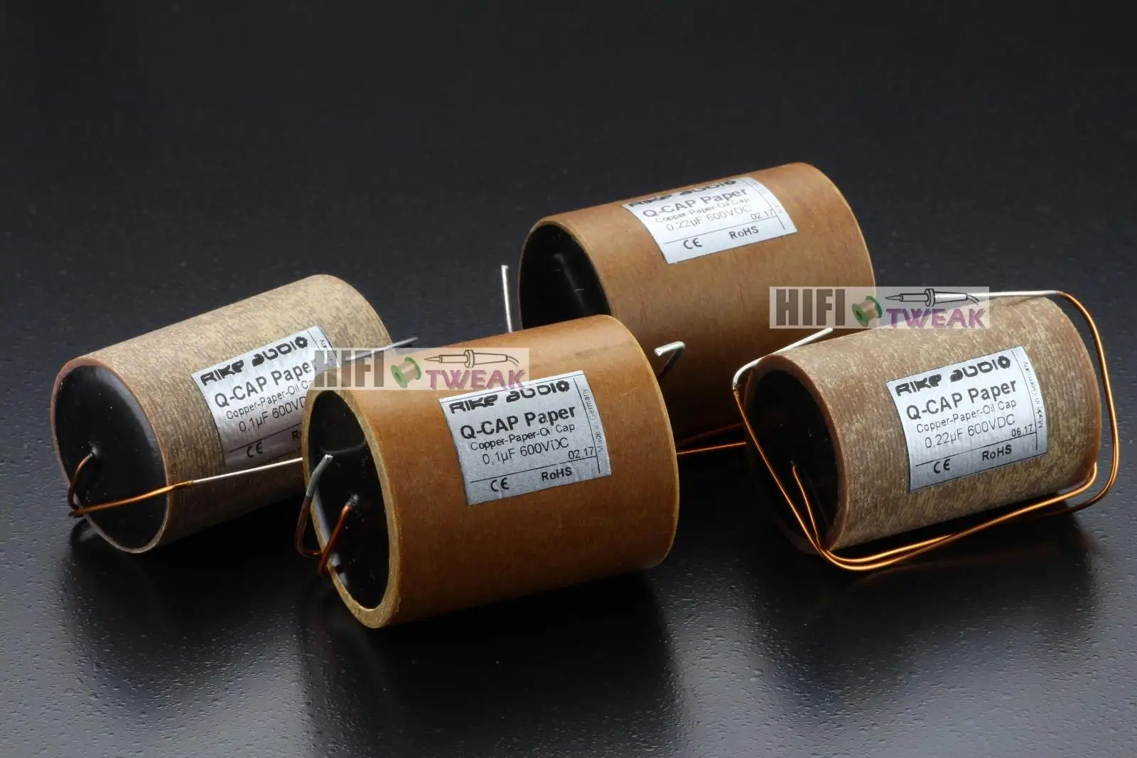 2pcs/lot German Rike Audio Q-Cap series copper foil oil-immersed coupling frequency-dividing Hi-End film capacitor free shipping