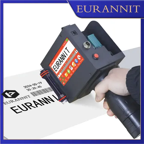 EURANNIT E530 50.8mm 2 Nozzles Printer Portable Handheld Inkjet Printer for Date Image QR Barcode Batch Number Logo Expiry Date