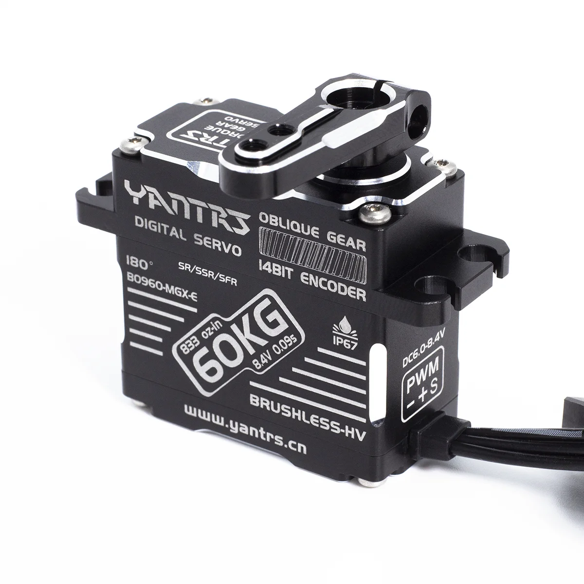 YANTRS 60KG Magnetic Sensing Brushless Servo 8.4V High Speed High Voltage RC Car Truck Boat Compatible With SANWA FUTABA SR/SSR