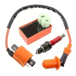 Performance 6 Pins CDI Ignition Coil Spark Plug A7TC For GY6 50cc 125cc 150cc Moped Scooter ATV Dirt Pit Bike Motorcycle 140cc