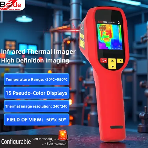 BSIDE Handheld Thermal Imaging Camera 240X240 Temperature Meter For Repair PCB Automobile Pipeline Detection Power inspection
