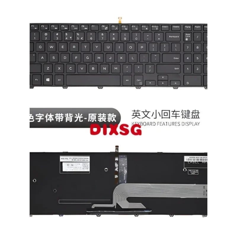 Teclado US/UK/SP para Dell Inspiron 15 3000 5000 3541 3542 3543 5542 3550 5545 5547 3551 3552 3559 3565 3567 3551 3558 5566 5748