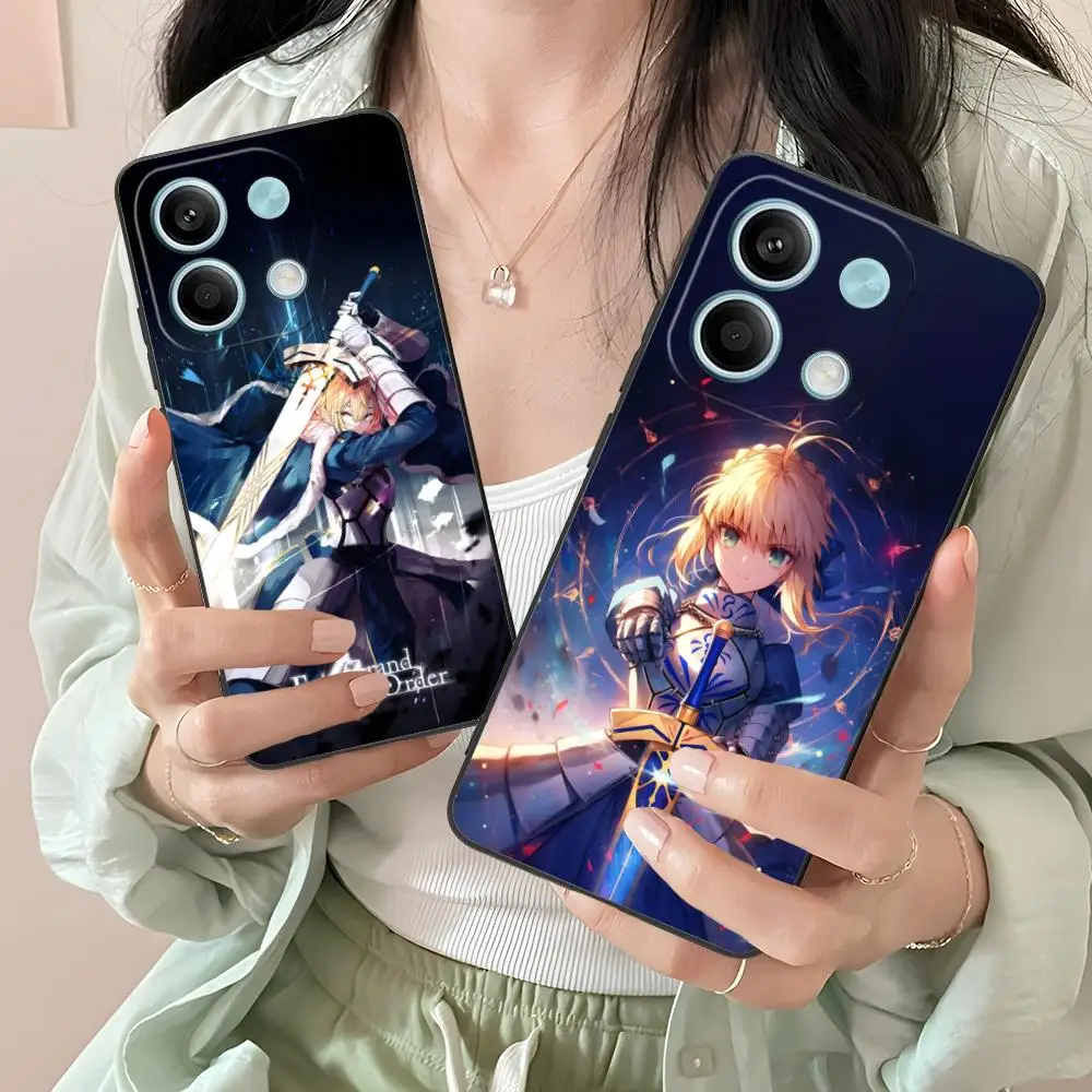 حافظة لهاتف Xiaomi Redmi Note 14 13 12 11 10 9 S A Pro Plus Lite 5G للهواتف المحمولة السوداء الهاتف الذكي الجميل #2