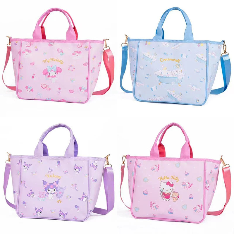 

Sanrio Kawaii Hello Kitty Kuromi Shoulder Bag Girl Heart Sweet Cute Cartoon Anime My Melody Cinnamoroll Hand Crossbody Bag Gifts