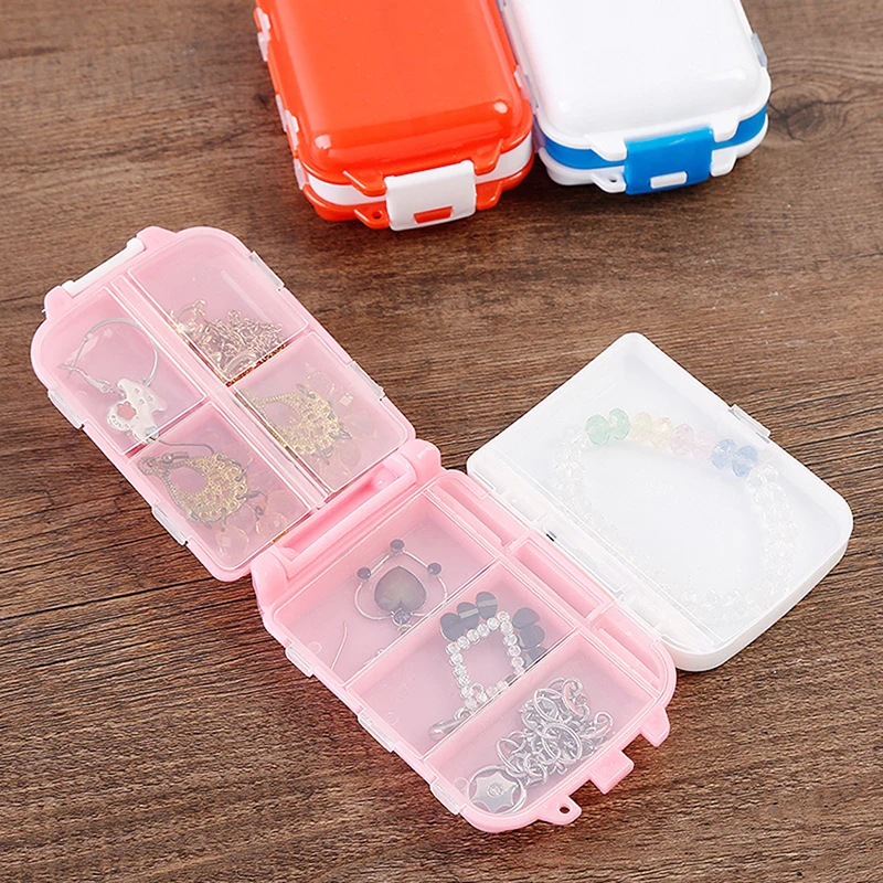 1Pcs Plastic Opvouwbare Nood Doos Draagbare Ehbo-kit Reizen Kleine Geneeskunde Organizer Thuis Mini Geneeskunde Opbergdoos