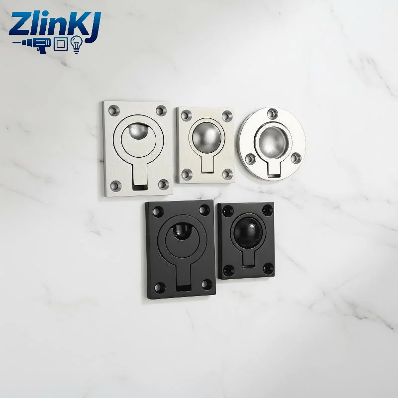 316 Stainless Steel Marine Boat Flush Lift Pull Handle Ring Anti Rust Deck Hatch Hardware for Sailing Yacht Accessories