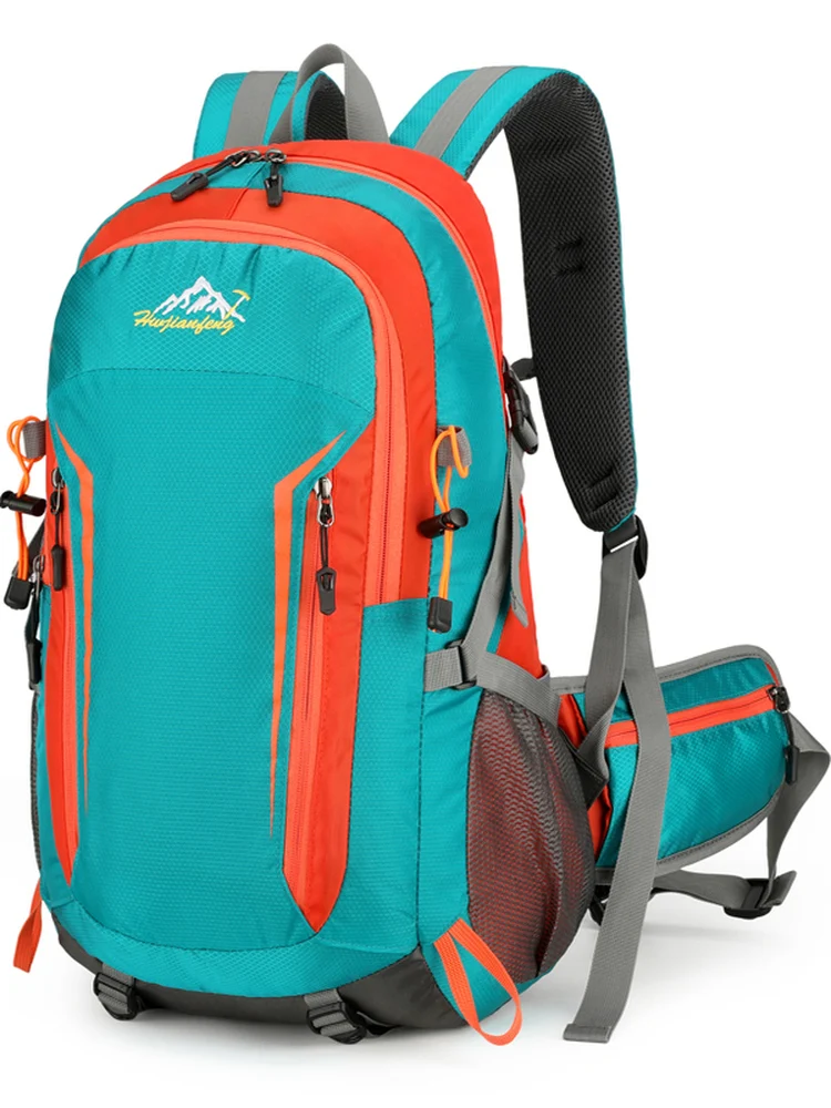 新しい大容量ハイキング登山バックパック軽量耐摩耗性スポーツバッグ多機能防水旅行ユニセックスダブルショルダーバッグ