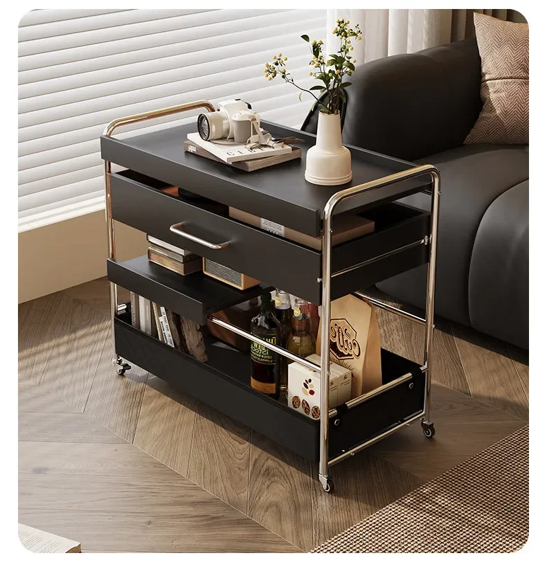 Vintage Originality Coffee Tables Living Room Bedroom Storage Movable Utility Cart Practical Stoły Kawowe Home Furniture HQ40TC