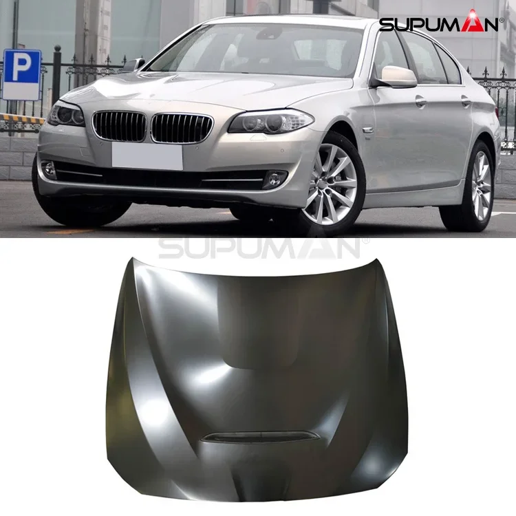 SPM Fireproof Covers Body Kit Accessories Car Carbon Fiber Sport for Bmw 5 Series F10 F18 Engine Hood JIANGSU Carbon Black 1 Set