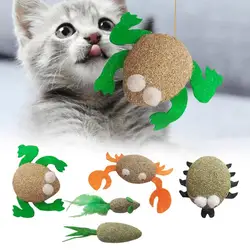 Catnips Cat Toys Cartoons Edible Catnips Balls Safety Healthy Cat Mint Cats Molar Teeth Clean Teeth Game Pet Edible Pet Gifts