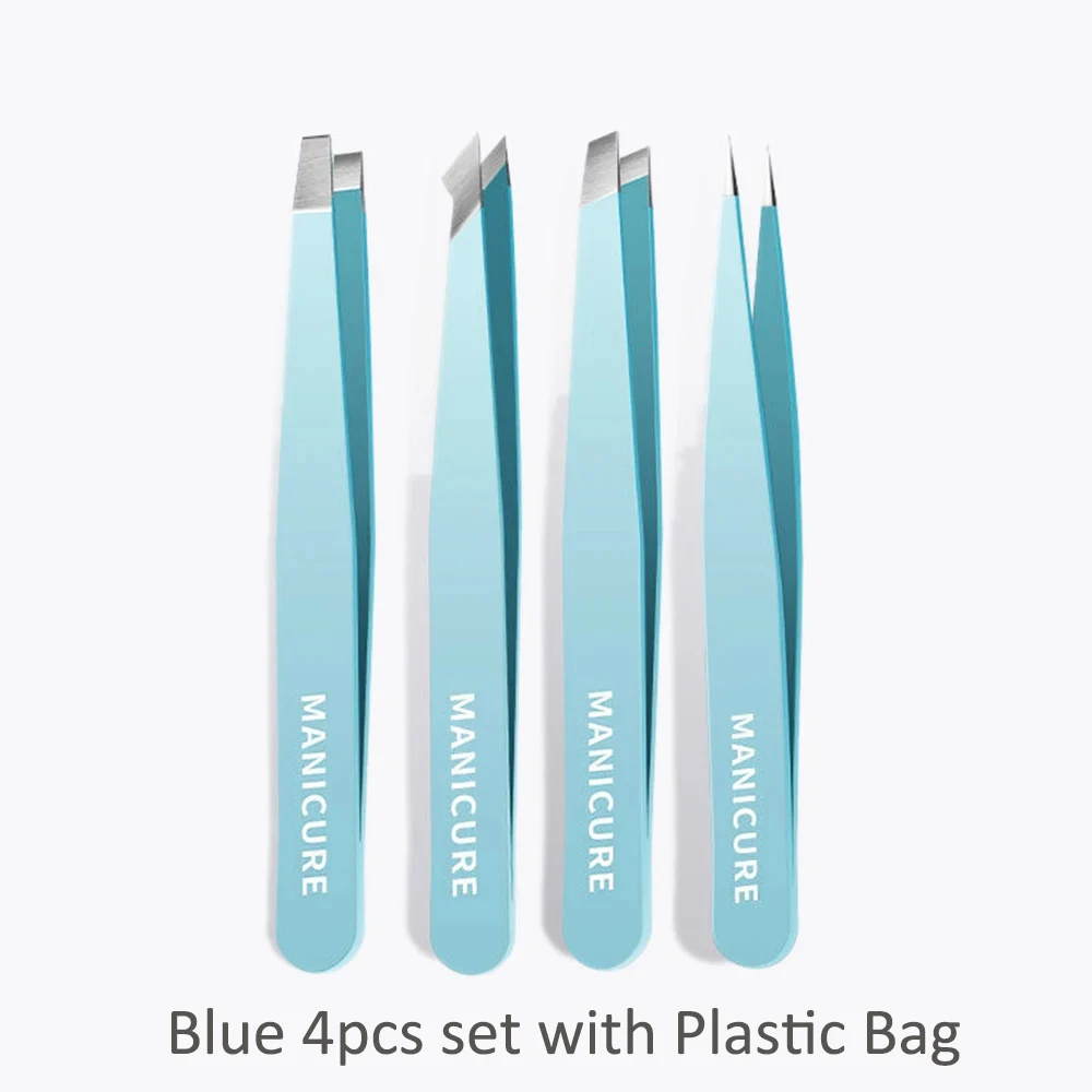 Eyebrow Clip Removal Makeup Removal Tool Eyebrow Tweezers Beauty Fine Soft Hair Puller Stainless Steel Bevel Angle