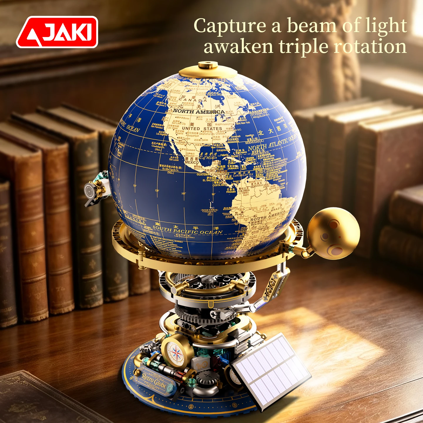 JAKI Solar-Powered Punk Globe  - Educational Globe For Kids review and price