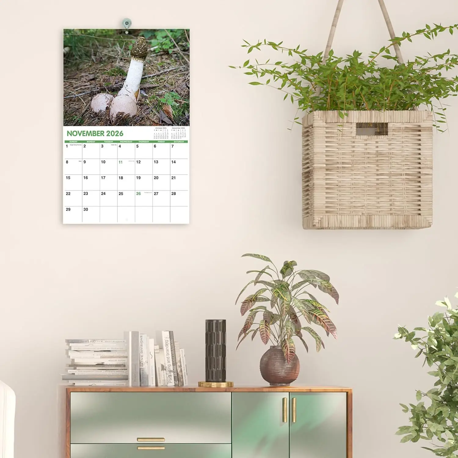 2026 Wall Calendar Funny Cactus Calendar Humorous Planner for Visual Display Scheduling Time Management Reference image 6