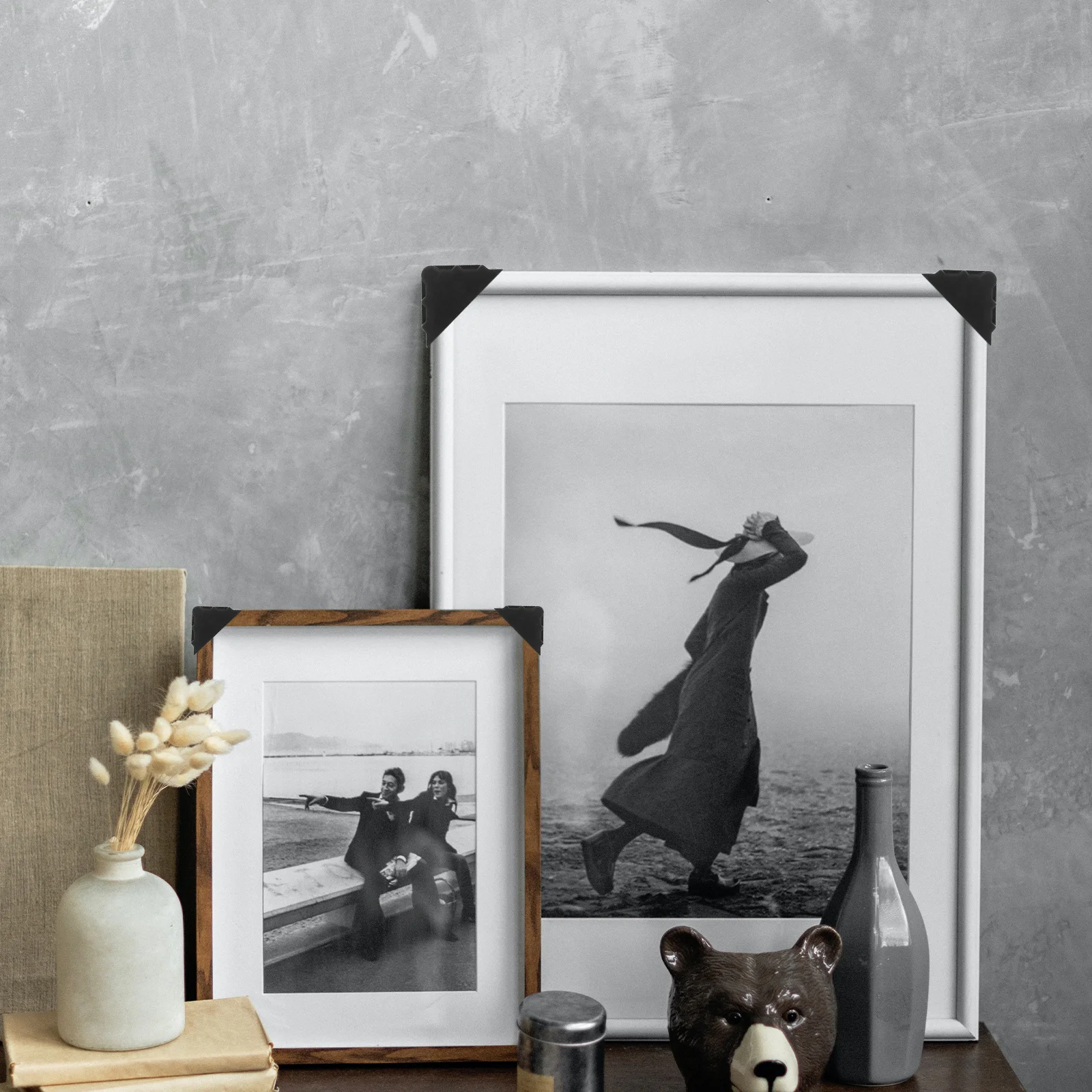 100 قطعة من واقيات الزوايا مادة Pp Pe شديدة التحمل لحواف الأثاث وإطار الشحن وحشوات الزوايا البلاستيكية