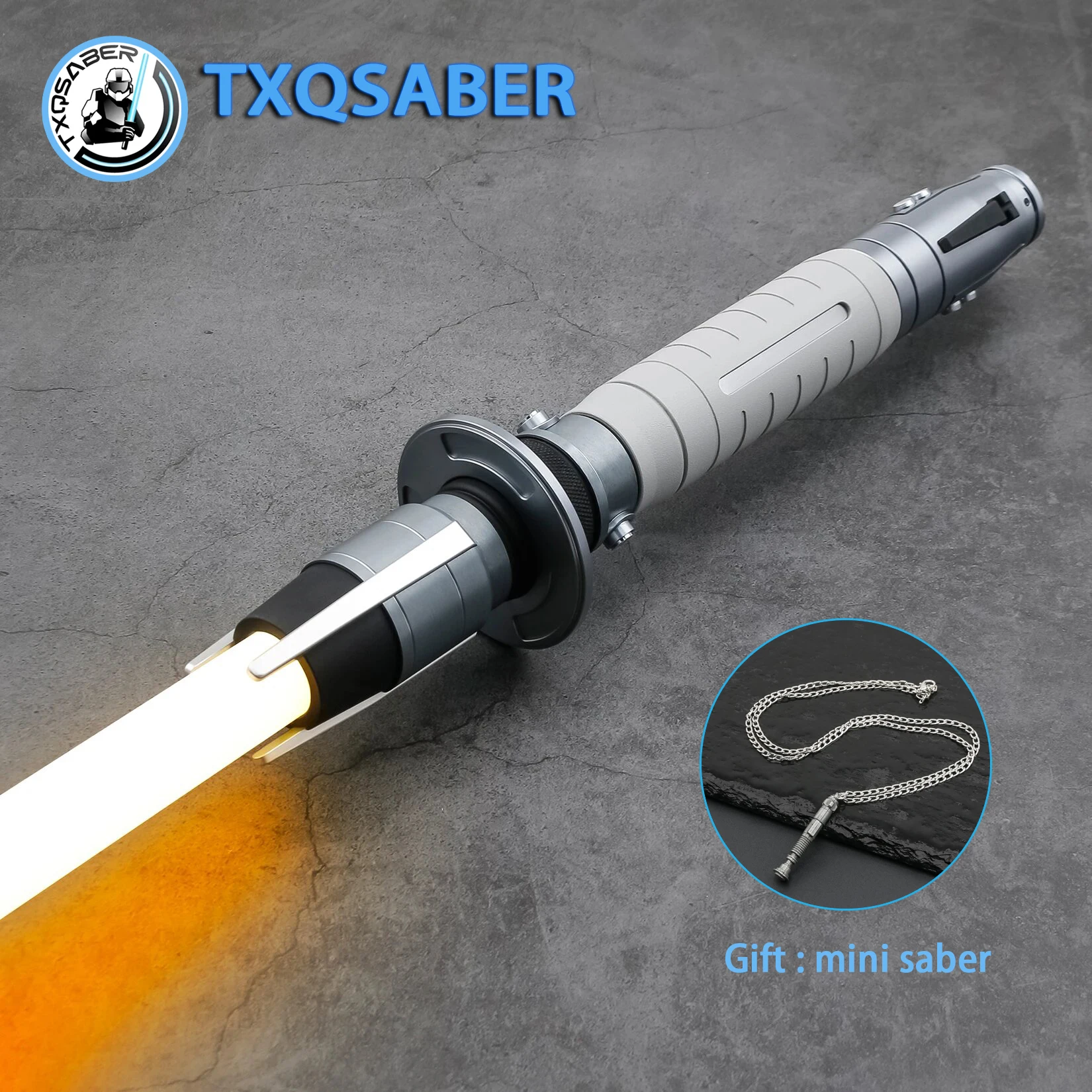 

Shin Hati TXQSTUDIO Lightsaber RGB Heavy Dueling Премиум Неопиксельный лазерный меч Гладкие качели Металлическая рукоять Bluetooth Изменение цвета