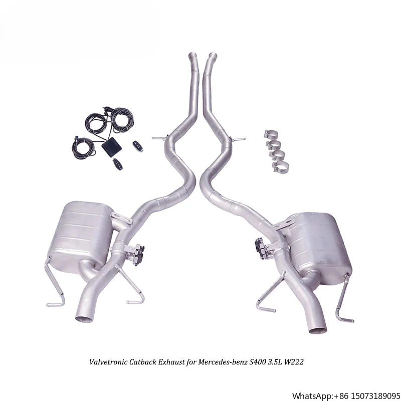 

Custom High-Performance 304SS Catback Exhaust System with Single Muffler, Fits 2016 Mercedes-S400 3.5T W222