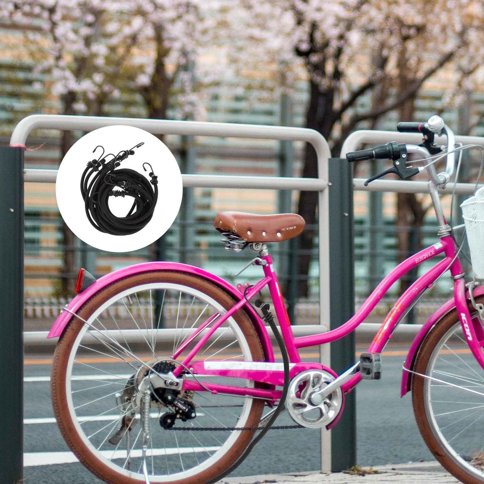 

5pcs Bicycle Luggage Straps Durable Cargo Fastening Belts For Bike Motorcycle Electric Seat Outdoor Travel Transport Sturdy