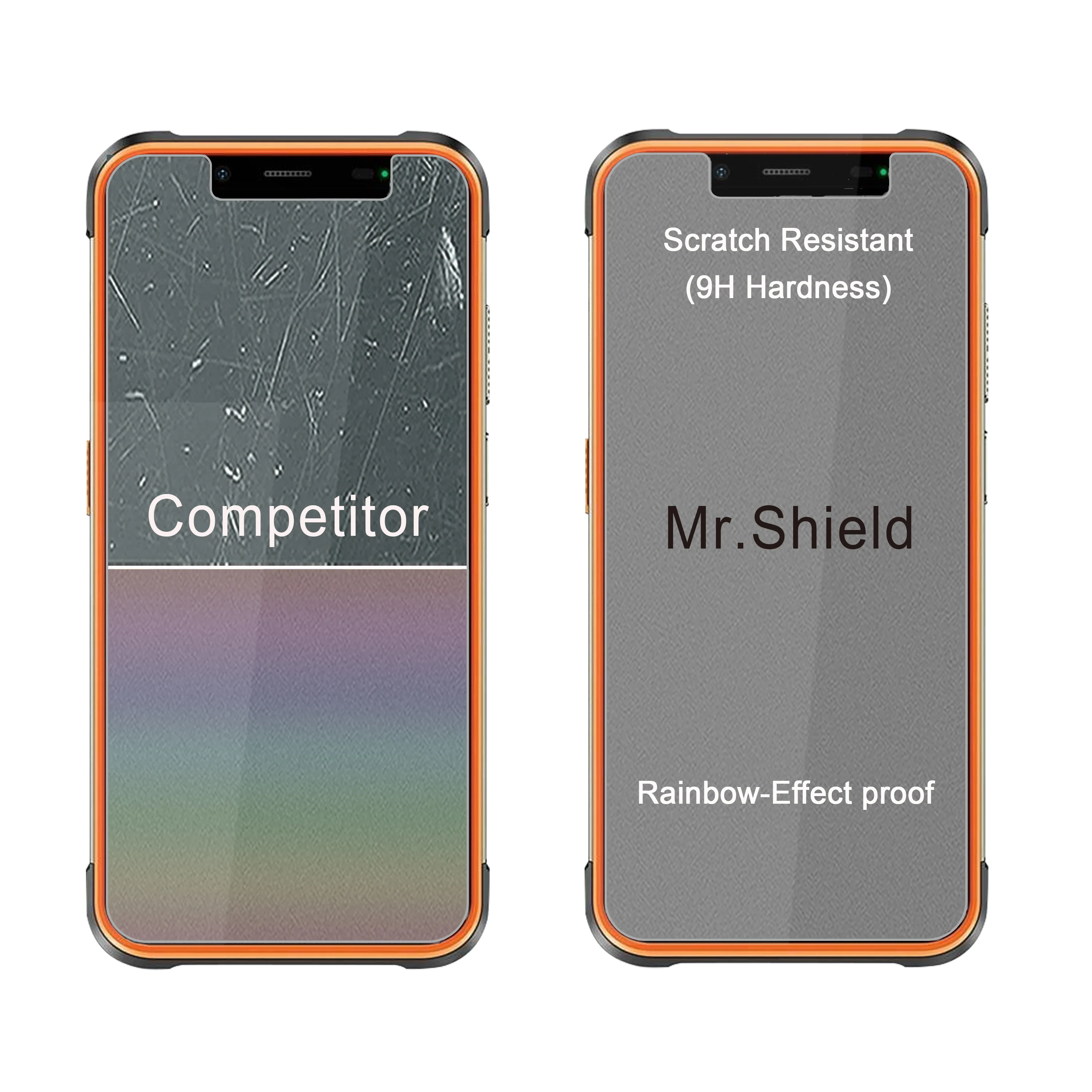 Mr.Shield [3-Pack] Screen Protector For Ulefone Power Armor 16S / Power Armor 16 Pro [Tempered Glass] [9H Hardness]