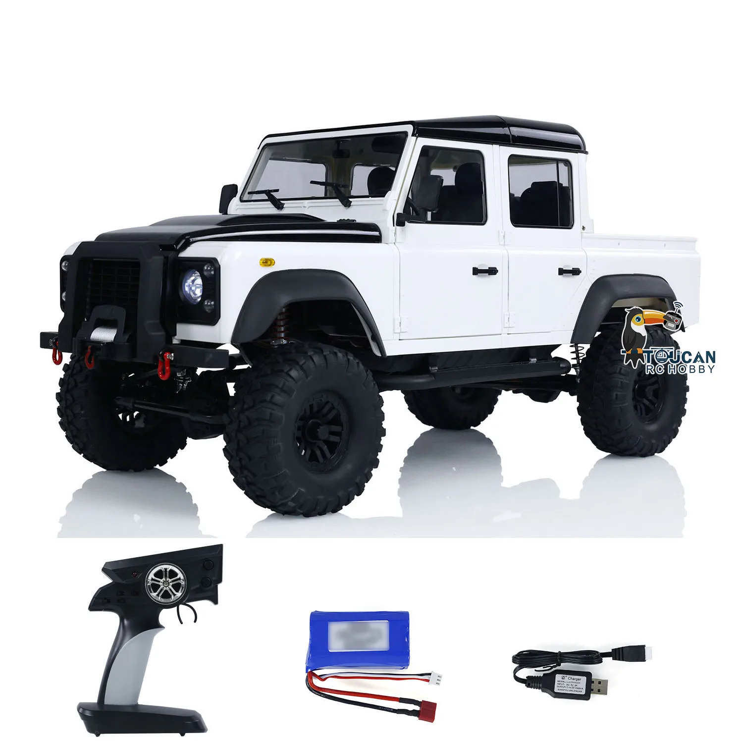 4WD 1/8 RC Crawler Pickup E102-003 Off-road Vehicle 4x4 D110 Double E Radio Control Rock Car RTR Model Outdoors Toy Gift TH23142