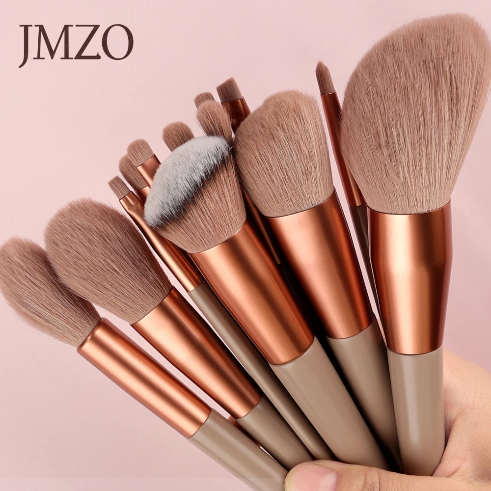 13PCS Soft Makeup Brushes Set Cosmetics Kit Foundation Blush Powder Eyeshadow Kabuki Blending Make Up Brush Women Beauty Tools