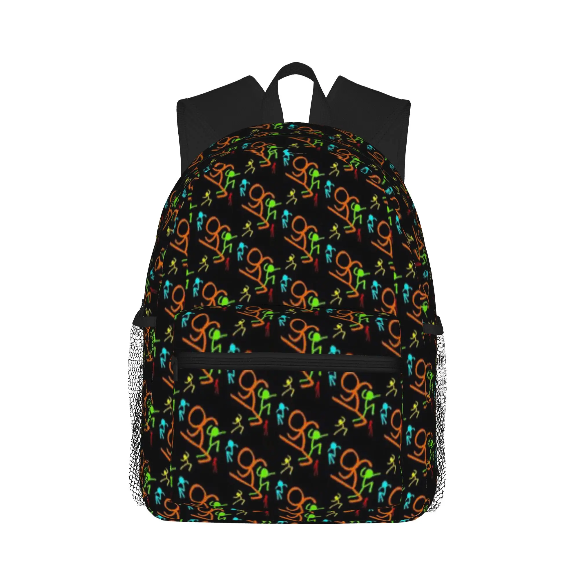 Alan Becker Five Stick Figures  Casual Backpack for Students and Adults Backpacks