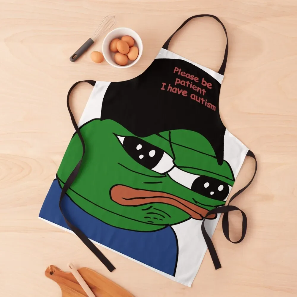 

Please be patient I have autism Pepe Apron professional hairdressing Household Items Kitchen For Kitchen Apron