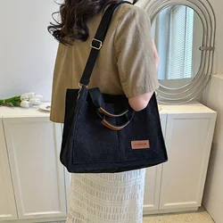 Black For Women Corduroy crossbody Bags Ladies Handbags durable Commuting Simple 2024 Bag Messenger Shoulder Bag Female Handbag