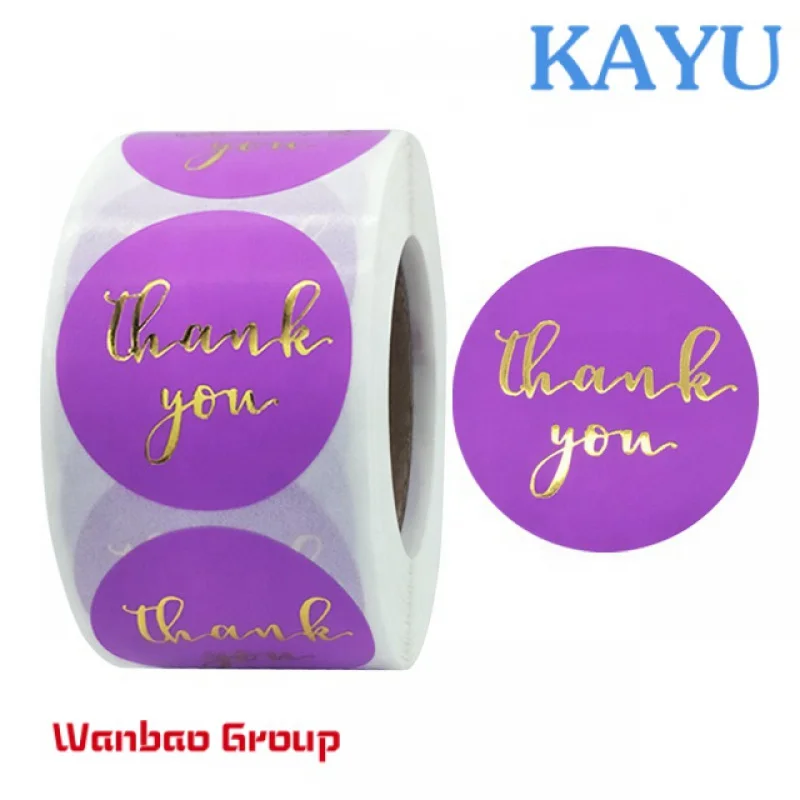 Custom  Thank you for supporting my small business 500 labels for packaging bags and products bottles 1.5 inch thank you sticker