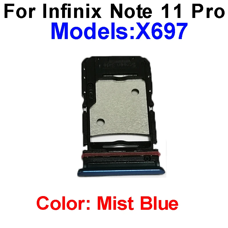 Sim Card Tray Slot For Infinix Note 11 Pro X697 X663B Note 11s X698 Note 12 G96 X663C X663D X670 Sim Card Reader Slot Adapter