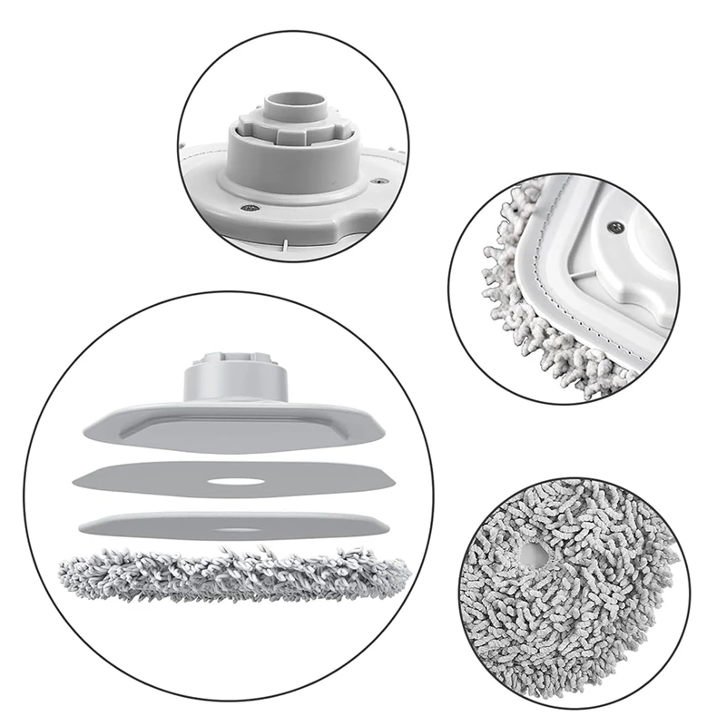 Paquete de cabezales de repuesto para Xiaomi Dreame W10/W10 Pro, Dreame W10/W10 Pro, para todo tipo de suelos, 4 unidades