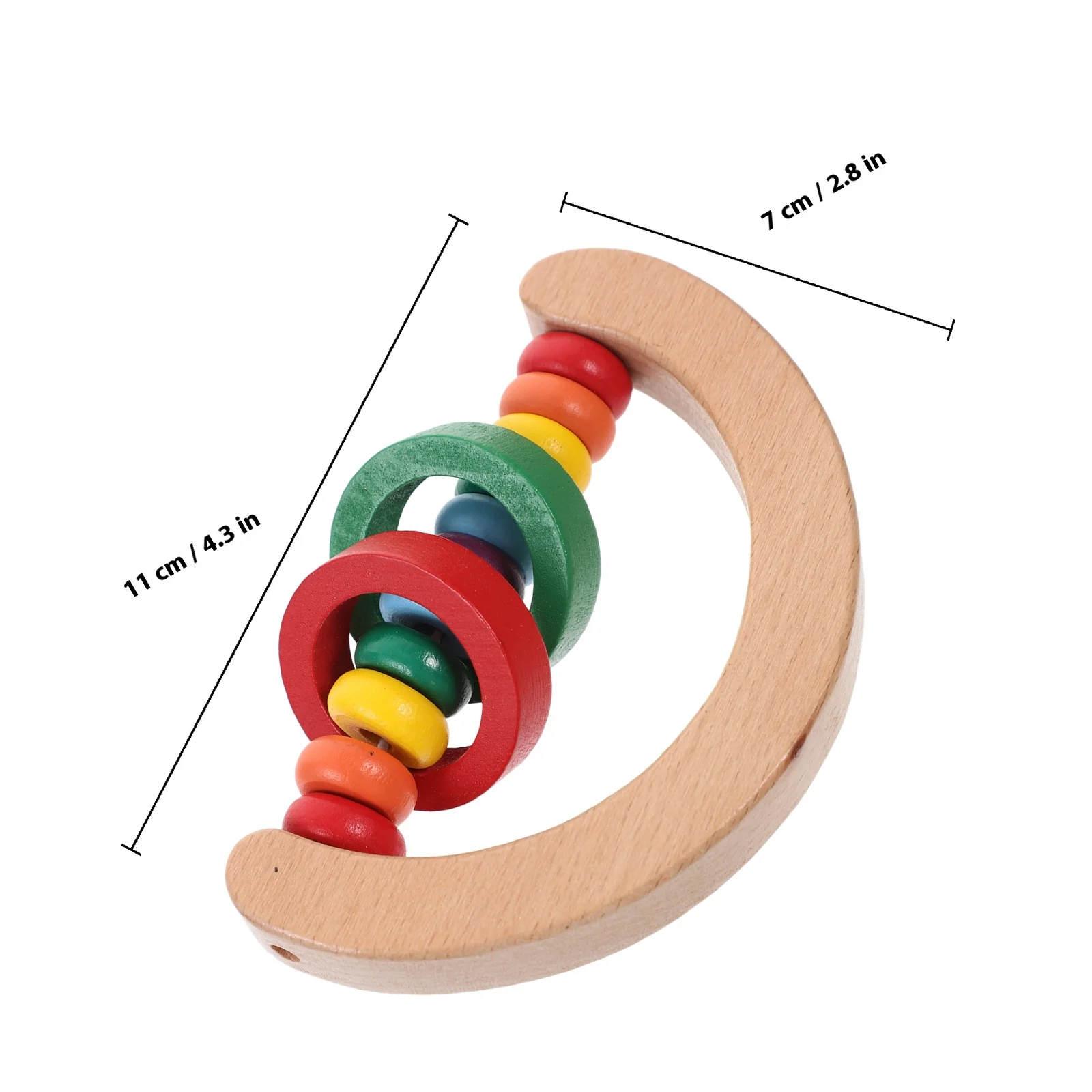 خشخيشة خشبية محمولة خفيفة الوزن تعليمية للأطفال التعلم المبكر الرضع طفل آلة موسيقية استيعاب اللعب