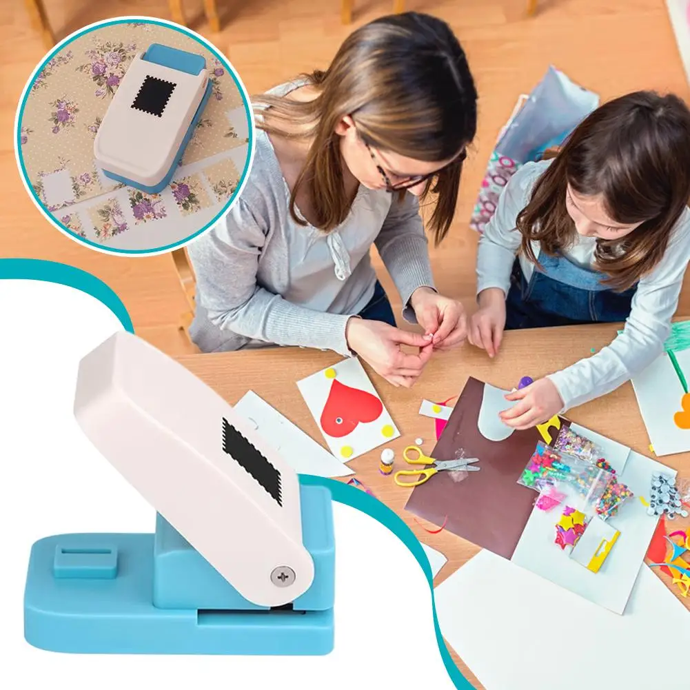 New Stamp Shape Embossing Machine DIY Handmade Craft Tool Rectangular Postage Punch For Scrapbooking Border Embosser
