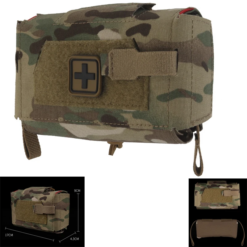 Tactical MD2 Compact Trauma Kit IFAK Medical First Aid Pouch Outdoors Hunting Camping Patrol Survival Waist Bag Equipment