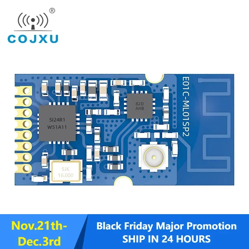 E01C-ML01SP2 Si24R1 2.4Ghz 100mW 20dBm 1.8km range RF Module Transceiver for replacement of nRF24L01