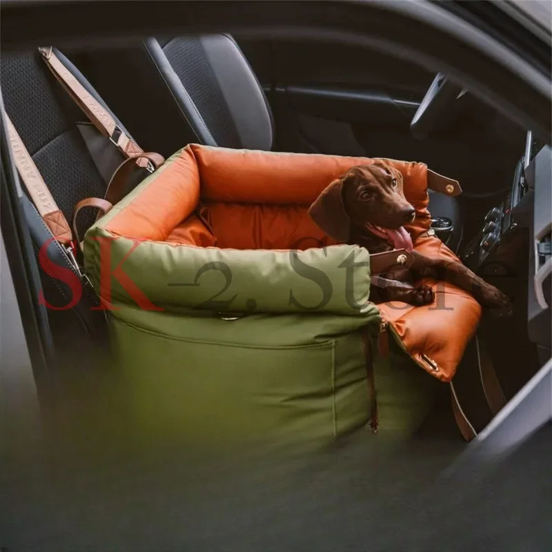 Removable Washable Dog Car Seat Bed Waterproof Pet Travel Carrier Bag Universal Pet Booster Seat for Small Medium Dogs Cats