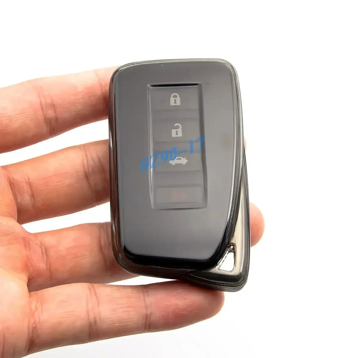 Transparent Smart Key Case Cover Shell Fob For Lexus NX IS RX ES GX LX RC LS UX GS 200 260 300 350 NX200 NX300 RX350 Keychain