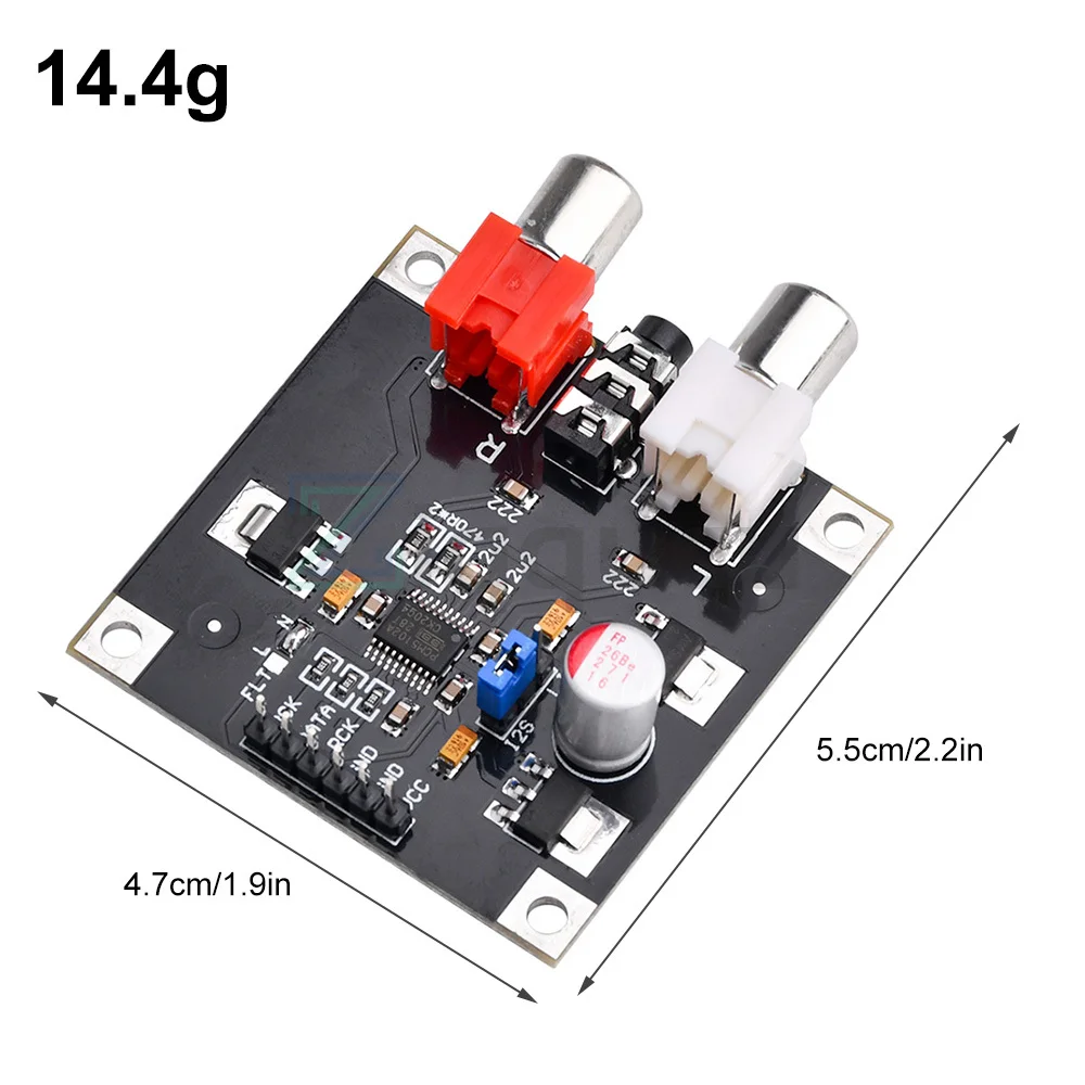 PCM5102 PCM5102A DAC Decoder Board I2S Input 32Bit 384K for Red Core Player Supports I2S format/left justified