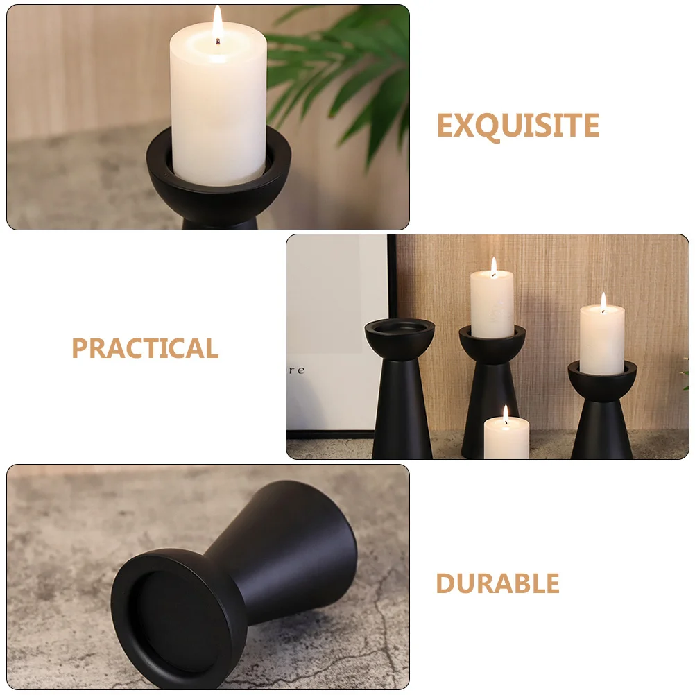 

Iron Candlestick Vintage Retro Metal Stand Wedding Party Decor Desktop Adornment Candlestick Ornament Metal Holder