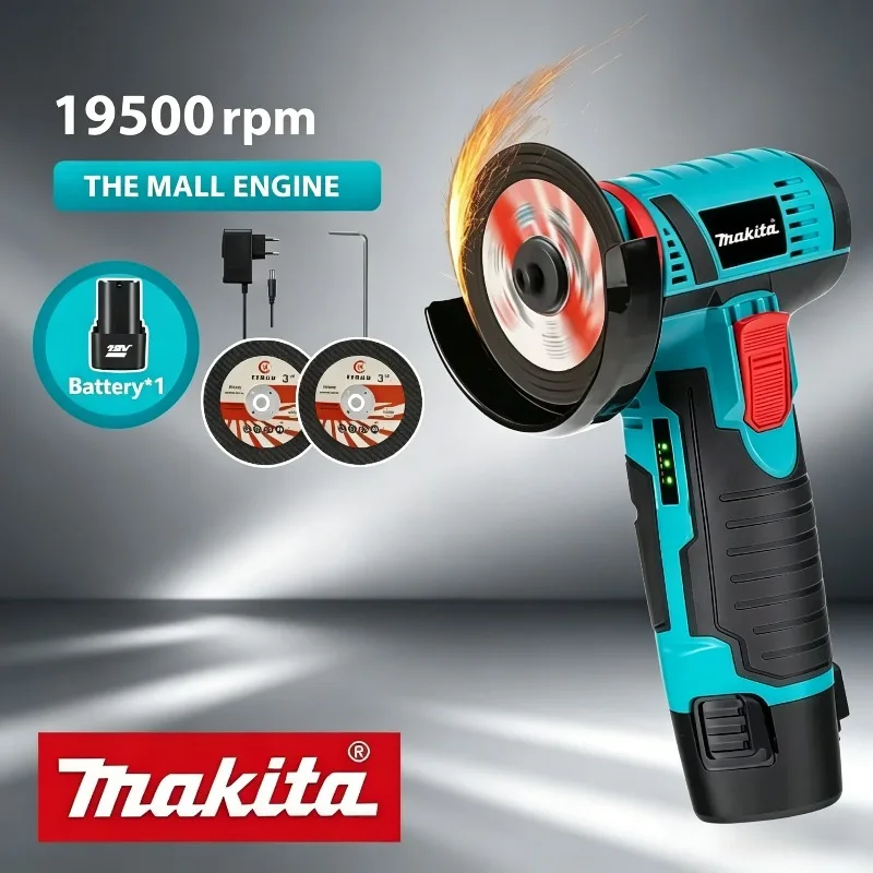 

Аккумуляторная угловая шлифмашина Makita: портативный компактный инструмент для полировки и резки металла и дерева