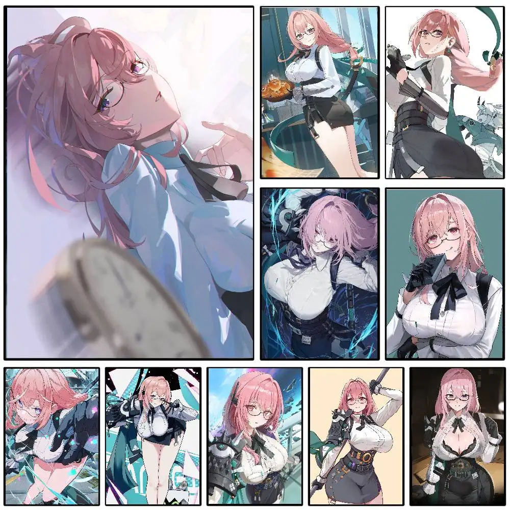 Yanagi Animated Game Zenless Zone Zero Poster Art Sticky Wall Waterproof Home Living Room Bedroom Bar Aesthetic Decoration