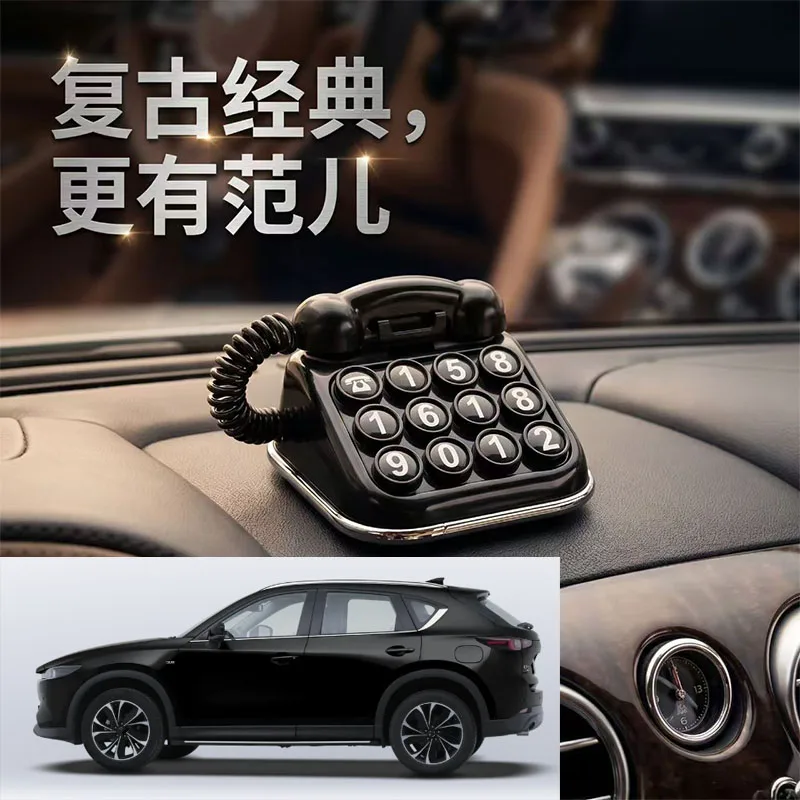 FOR Mazda Parking Number Plate, Creative Car Moving Sign, Car Phone Number Sign, Hidden Number Design, Car Interior Decoration