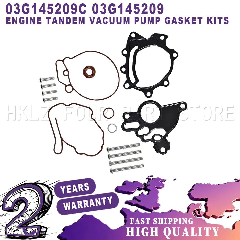 Easy Installation car accessories New Engine Tandem Vacuum Pump Gasket Kits 1 Set For Audi A3 A4 A6 Seat Altea VW Golf Passat