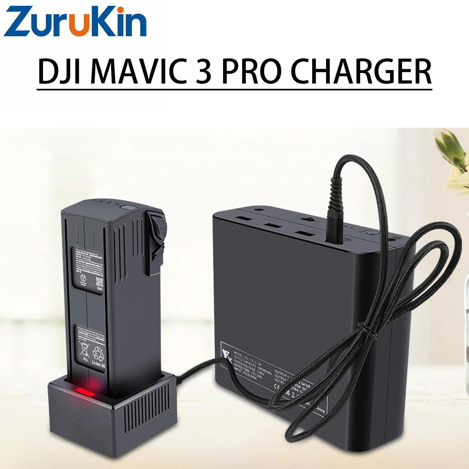 Fast Battery Charger for DJI Mavic 3 Series Type-C 65W Rapid Intelligent Charging Hub with LED Indicator Drone Power Accessories