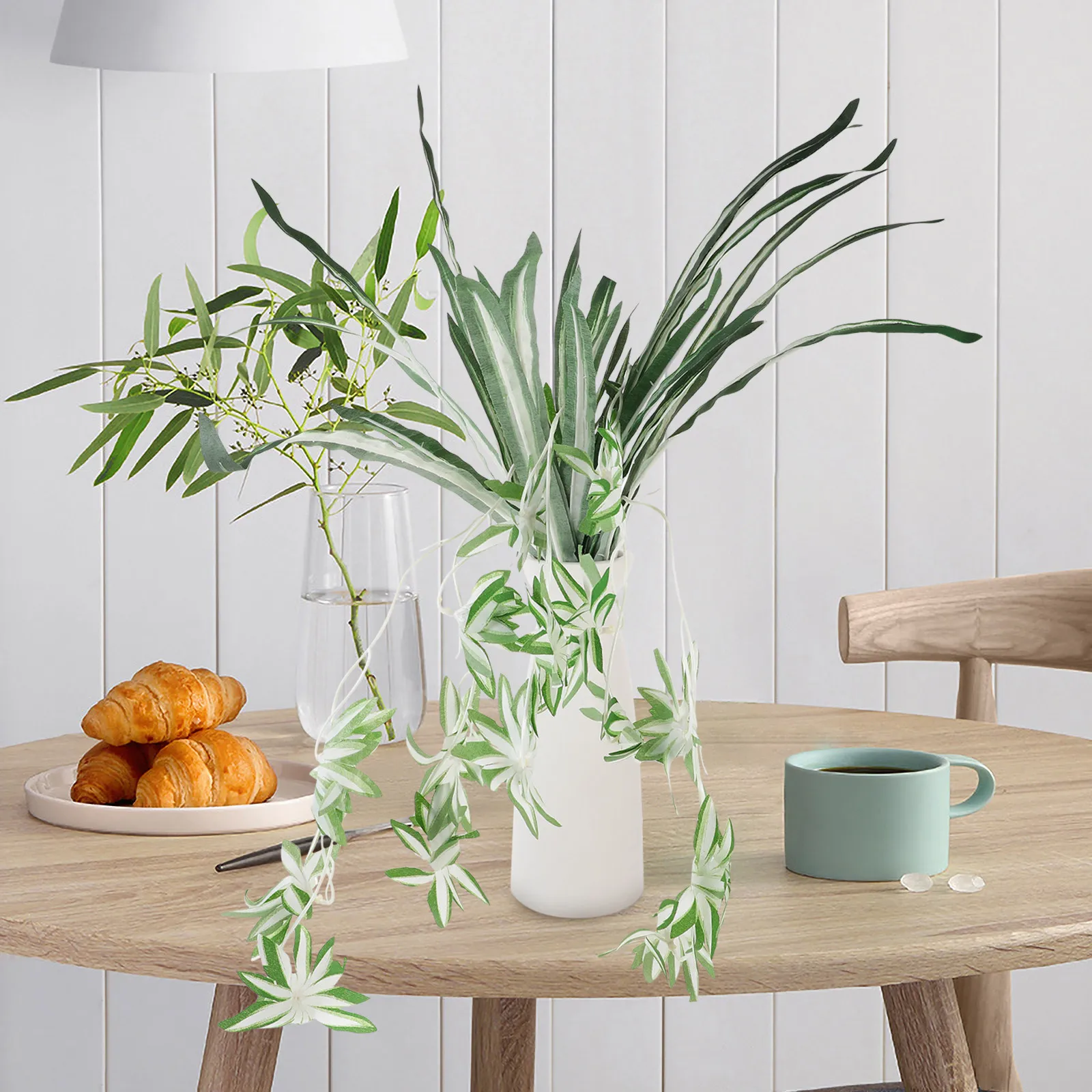 Spider Plant Hanging - ต้นไม้แขวนประดิษฐ์รูปแมงมุม ตกแต่งผนัง สร้างบรรยากาศต้นไม้จริง สำหรับห้องอ่านหนังสือ ห้องนั่งเล่น สวนกลางแจ้ง