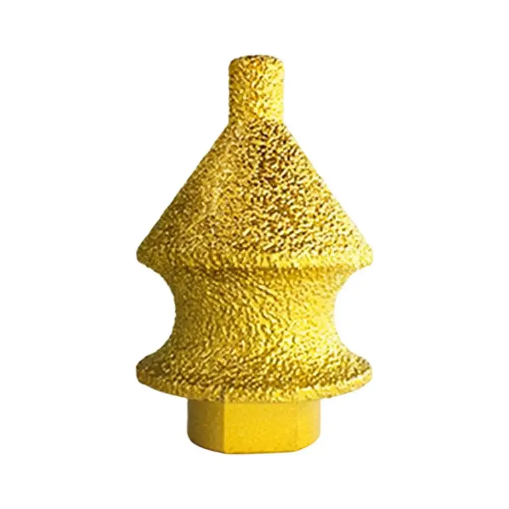 50mm Chamfering Bits 38mm Size 50mm Size Angle Grinder Emery Material High-End Finish M10 Thread For Edge Finishing