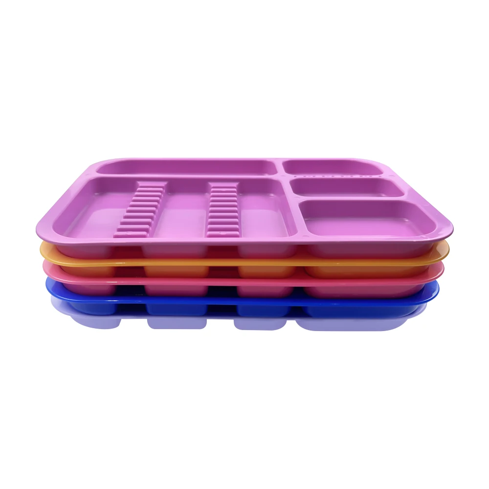 Dental Surgical Tray Colorful Plastic Autoclavable Divided Split Trays Disinfection Dish Dentistry Accessory Lab Instrument Tool