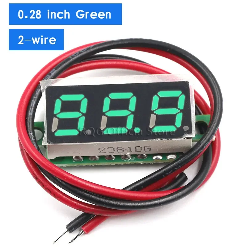 0.28 inch DC 0-100V 3-Wire Mini Gauge voltage meter Voltmeter LED Display Digital Panel Voltmeter Meter Detector Monitor Tools